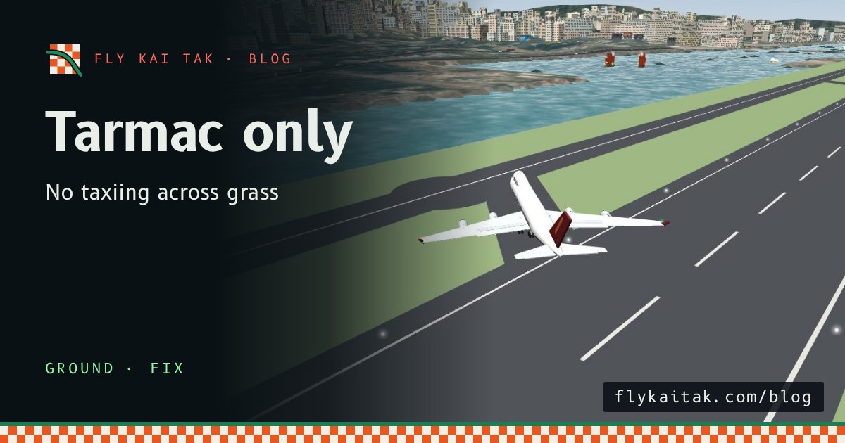 A 747 turning off Runway 13 onto a link taxiway, with taxiway A and the green grass on either side.